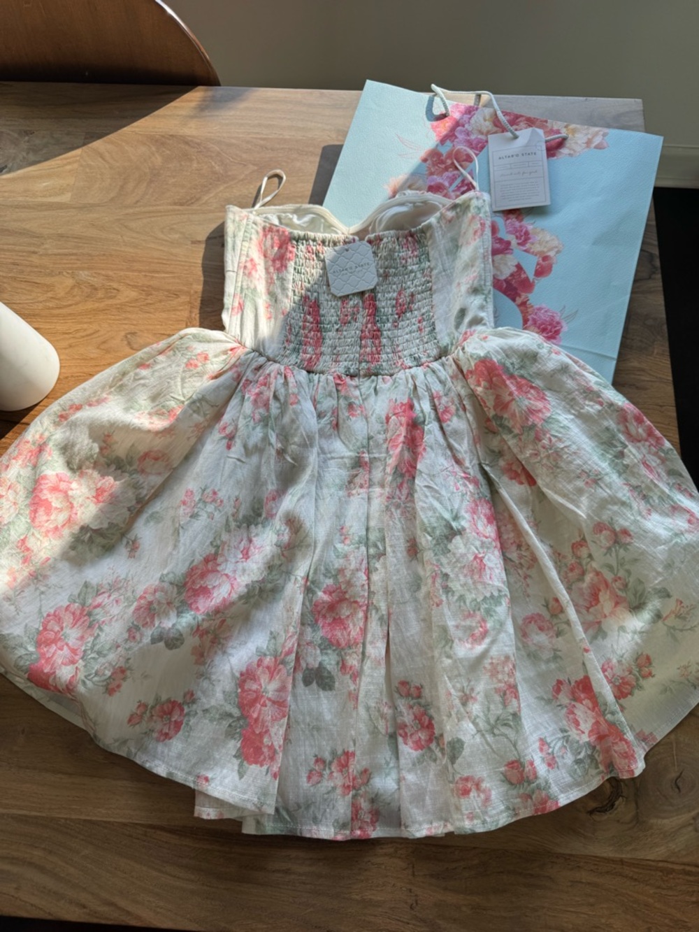 Altar'd State Virelle Mini Floral Dress - NWT and gift bag! - Picture 8 of 14